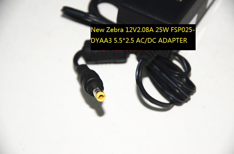 100% Brand New Zebra FSP025-DYAA3 5.5*2.5 12V 2.08A 25W AC/DC ADAPTER POWER SUPPLY - Click Image to Close
